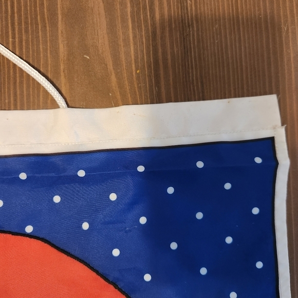 Vintage Avon Santa Claus Banner/Flag - Indoor Outdoor 21" x 29" Christmas Flag - Picture 7 of 12